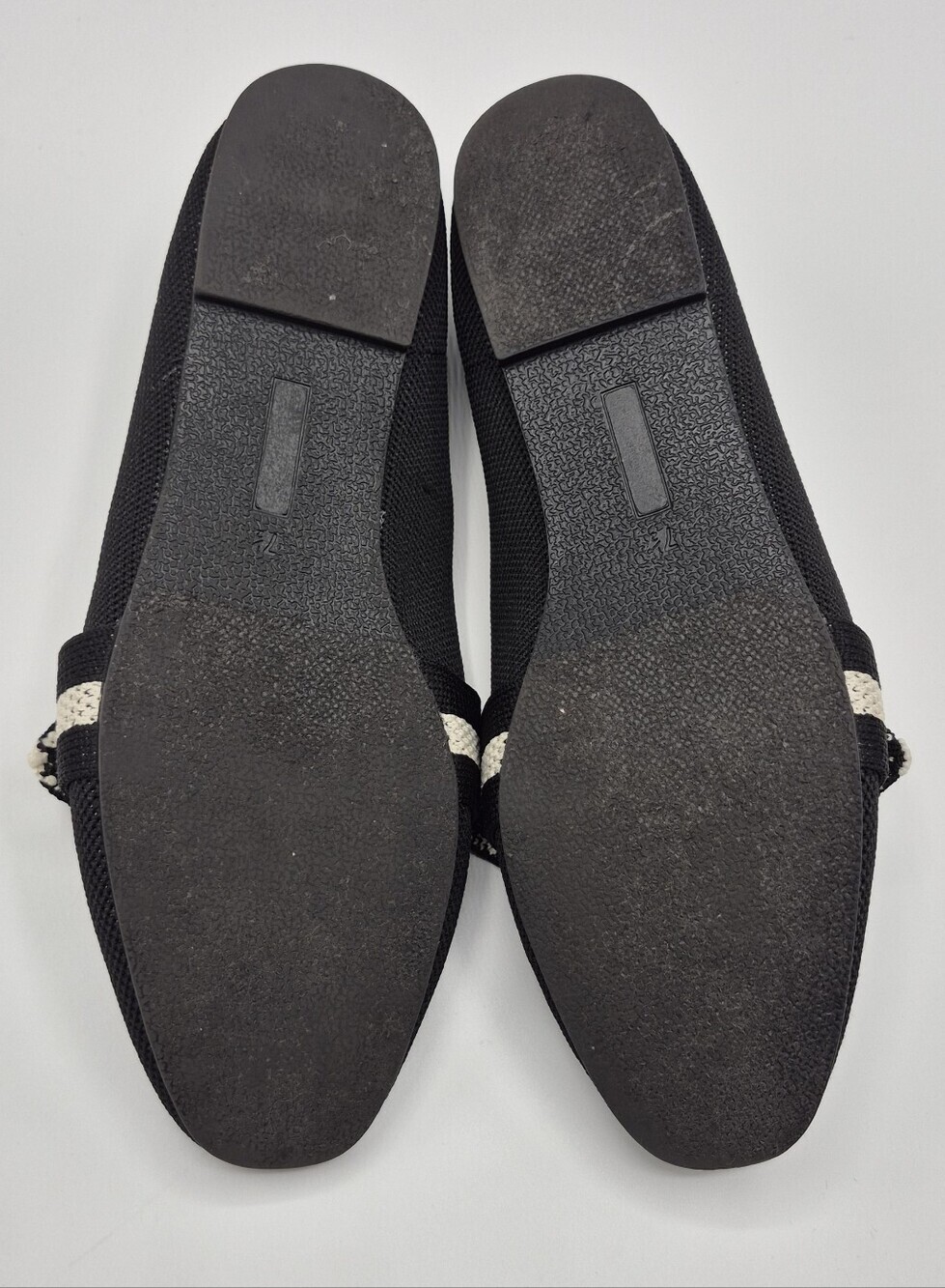 Anne Klein Black and Cream Knit Bow-Accent Loafers - Picture 4 of 4